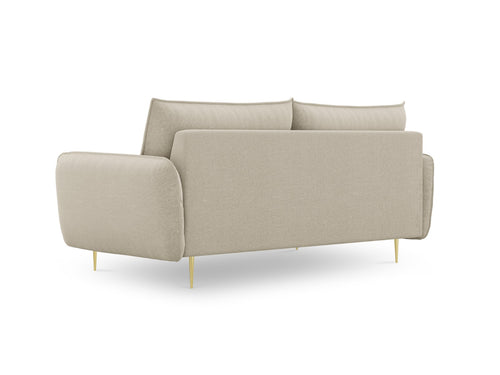 Cosmopolitan Design Bank Vienna 3-zits, structurele stof, beige - 92x200x95cm