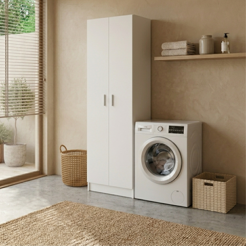 Calicosy - Opbergkast SAVIO - Wit 37x58,5x181 cm