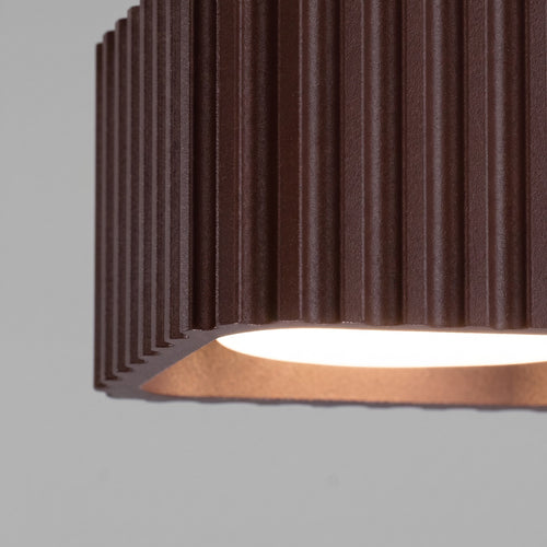 Sollux Lighting Plafondlamp RIFF 1 bruin Gx53 - 10x10x6cm
