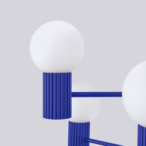 Sollux Lighting Kroonluchter HALO 6 ultramarijn - 64x64x230cm