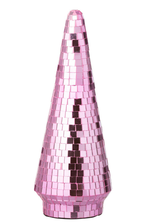 J-Line decoratie Boom Spiegel - glas - rose - large