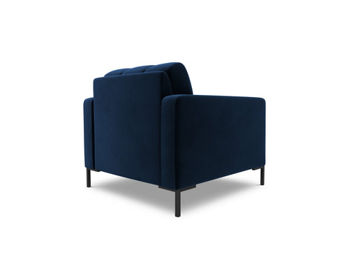 Cosmopolitan Design Fauteuil Bali flueel, koningsblauw - 96x87x75cm