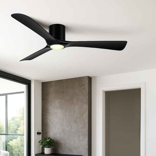 Freelight plafondventilator Storm - 1 lichts - 132  x 23   cm - zwart - vtwonen shop