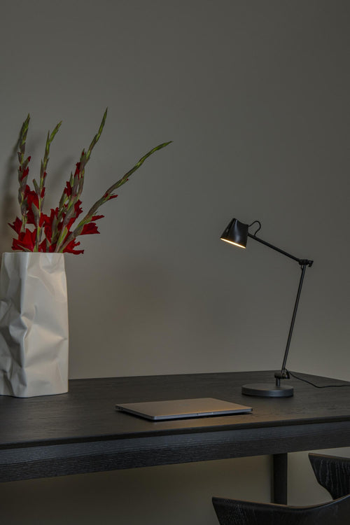 Lucide leeslamp MILNE - Geïntegreerde LED - Zwart - vtwonen shop