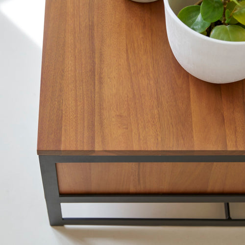 Tikamoon Lage opbergtafel van massief acacia - Naturel