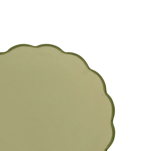 Urban Nature Culture Good Morning bord Sculpted - Pale Green -17cm