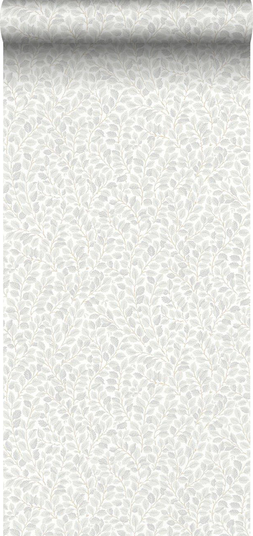 Borastapeter behang bladeren grijs - 53 cm x 10.05 m - 660371 - vtwonen shop
