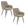 Housecraft Living Maud Eetkamerstoelen met armleuning Off-White - Set van 2
