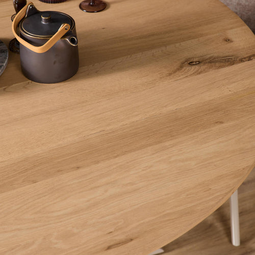 Starfurn Eettafel Ferris - Rond Zand/Eikenhout - Ø150x76cm