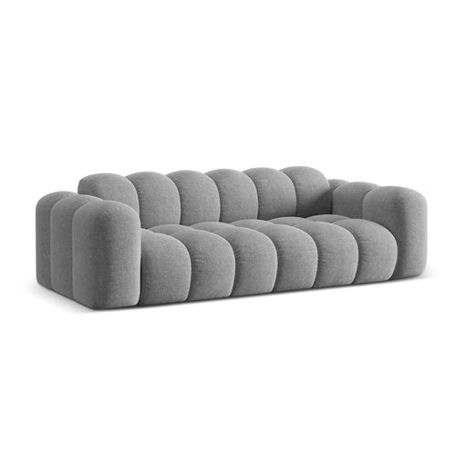 Cosmopolitan Design - Bank Treno 4-zits, chenille lichtgrijs - 94x240x70cm