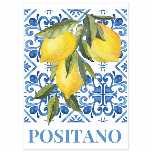 Artfulprints  Fruits - Lemon tree in Positano   poster 50x70 cm - vtwonen shop