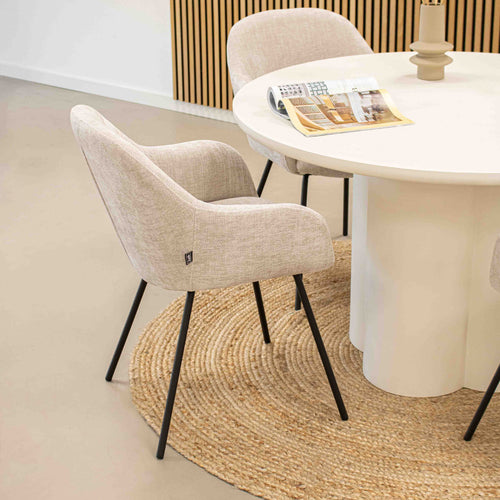 Kick eetkamerstoel Arda - Roze