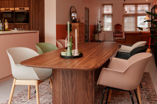 MaximaVida eetkamerstoel Cuyp XXL ecru conische stoelpoten- 2 stuks