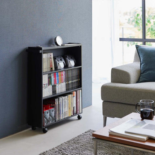Yamazaki Boekenkast / Boekentrolley - Tower - Zwart - vtwonen shop