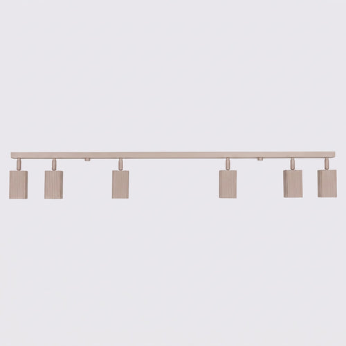 Sollux Lighting Plafondlamp RAYO 6L taupe - 117x6x16,5cm