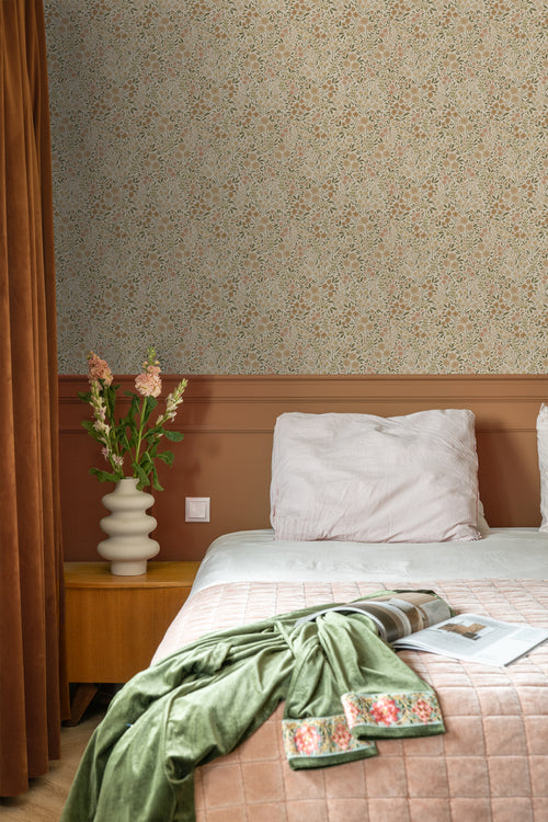 ESTAhome behang bloemetjes beige - 53 cm x 10.05 m - 139701 - vtwonen shop