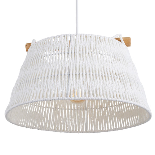 Lighto | Hanglamp Rotan Wit Ø45 cm | Lumo