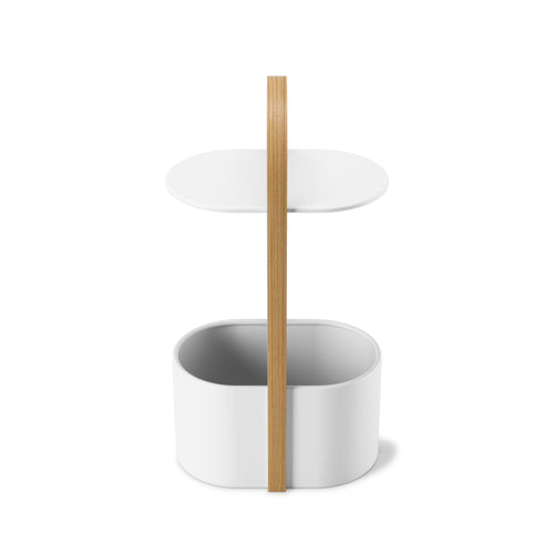 Umbra bijzettafel Bellwood - 35 x 24 x 69 cm - Wit/naturel