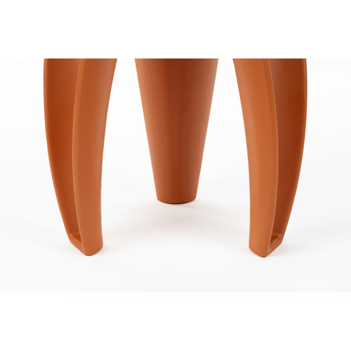 Bold Monkey Hactua Bijzettafel Rond 40 cm Glas - Oranje - vtwonen shop