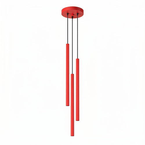 Sollux Lighting Hanglamp PASTELO 3P rood - 19,5x19,5x115cm