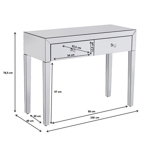 Kare Design Console Luxury champagne 100x40cm - vtwonen shop