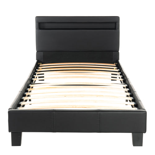 Home Deluxe LED bed ASTRO donkergrijs 90 x 200 cm - vtwonen shop