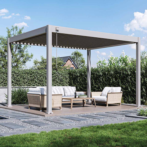 Garden Impressions Pergola bioclimatic tuinpaviljoen 300x400xH255 cm - zand