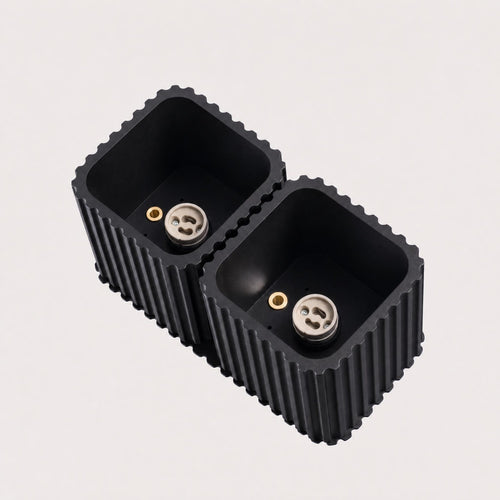 Sollux Lighting Plafondlamp RIFF 2 zwart GU10 - 20,5x10x12cm