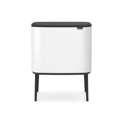 Brabantia Bo Touch Bin, met 2 binnenemmers, 11 + 23 liter - White
