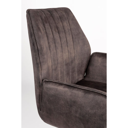 Housecraft Living Jamie Eetkamerstoelen met armleuning Wood/ Bruin - Set van 2