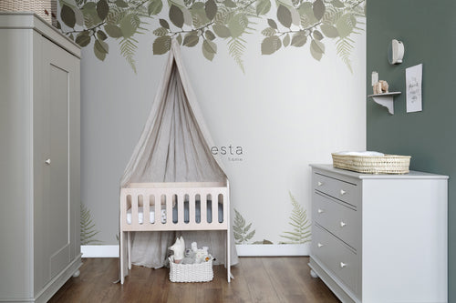 ESTAhome fotobehang bosdieren groen en bruin - 100 x 279 cm - 159050