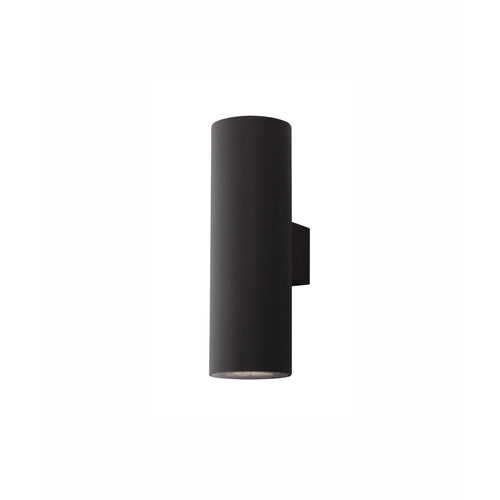 Merano Fresno Outdoor Up Down Wandlamp Sandy Zwart Aluminium, Glas LED Chip 10W 1857Lm 3000K IP65