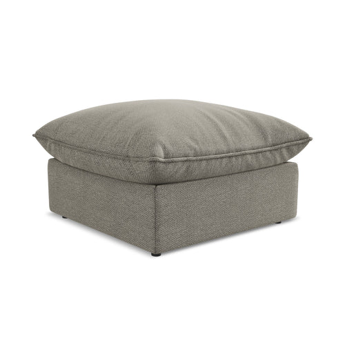 LaMiaSofa Poef Ravenna - bouclé - grijs - 75x75x45