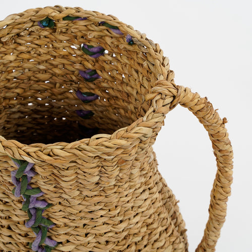 Mica Decorations Cambridge Decoratieve Vaas - H35 x Ø23 cm - Zeegras - Groen