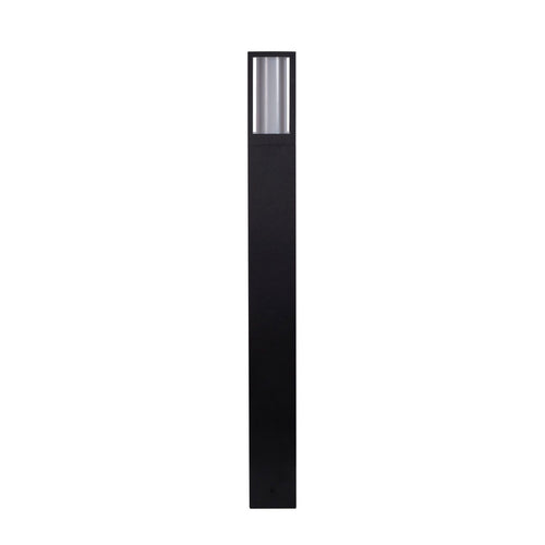 Searchlight Avenue Buitenpaal Zwart, Mat Wit Polycarbonaat