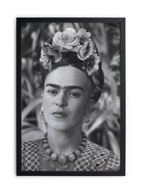 Zwarte lijst met kader 40x30 Frida portret 5 - vtwonen shop