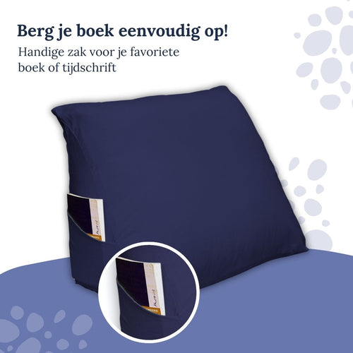 Ten Cate leeskussen - inclusief kussensloop - marineblauw - vtwonen shop