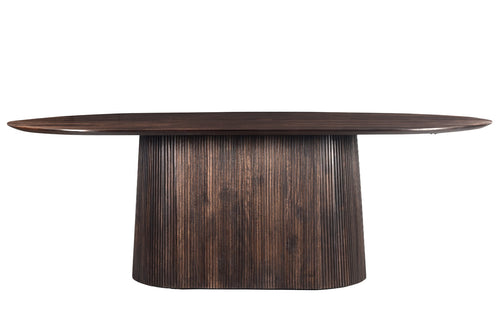 Livingfurn eetkamertafel Salvator Walnut - 200cm - mangohout - vtwonen shop