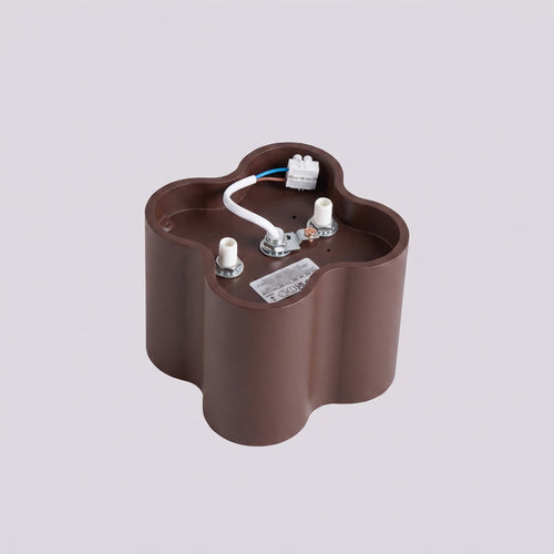 Sollux Lighting Plafondlamp OVIO 1 bruin GU10 - 12x12x10cm