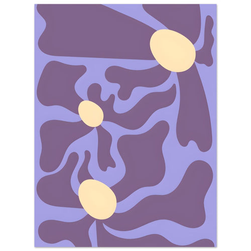 Artfulprints  Matisse - Purple flowers   poster 30x40 cm