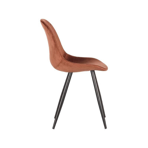 LABEL51 Eetkamerstoel Capri - Koper Velvet - Set van 2 - vtwonen shop
