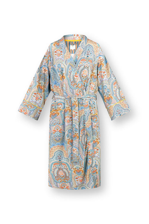 Pip Studio - Noa Kimono Dames - Jabali - Blauw - L - vtwonen shop