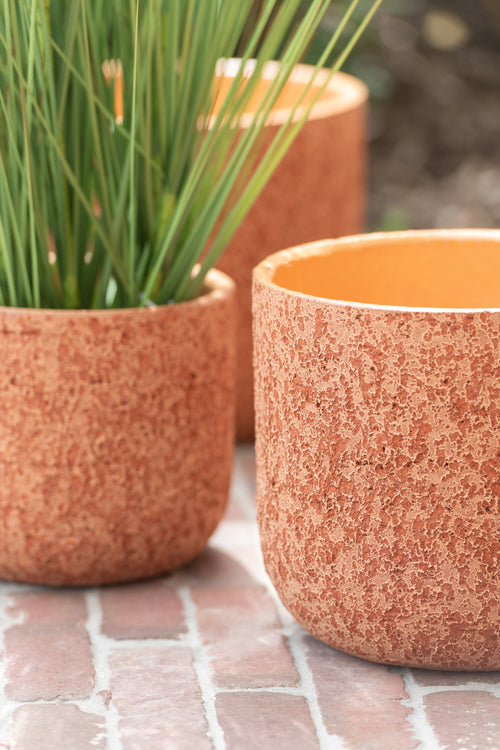 J-Line bloempot Ruw - keramiek - teracotta - large - Ø 22 cm