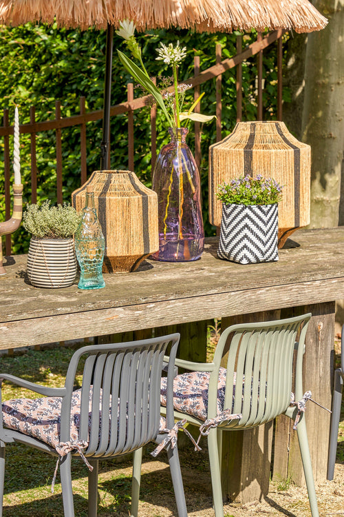 Mica Decorations  Paloma Tuinstoel - L53 x B53 x H78 cm - Polypropyleen - Grijs