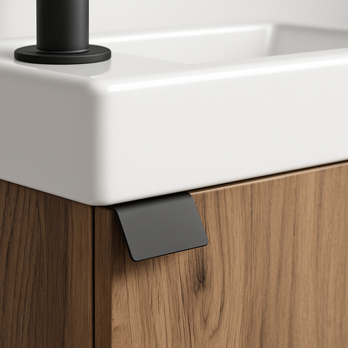 Badplaats Toiletmeubel Apollo 40 x 22 cm – Bruin Eiken – Fonteinmeubel met Wastafel