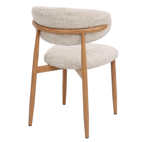 DÉJA Living Eetkamerstoel Skara - Beige/Naturel - Set van 2 - vtwonen shop