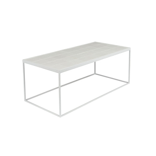 Zuiver Glazed Salontafel 93x42,5 cm Wit - vtwonen shop