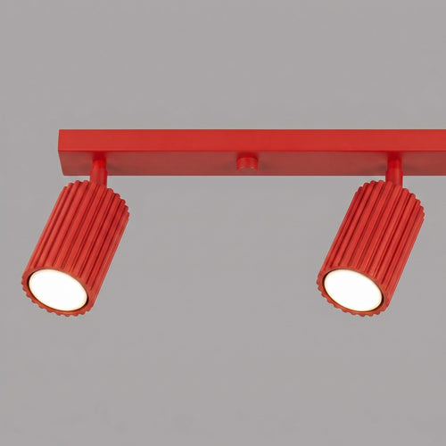 Sollux Lighting Plafondlamp KARBON 4L rood - 81x6,5x16,5cm