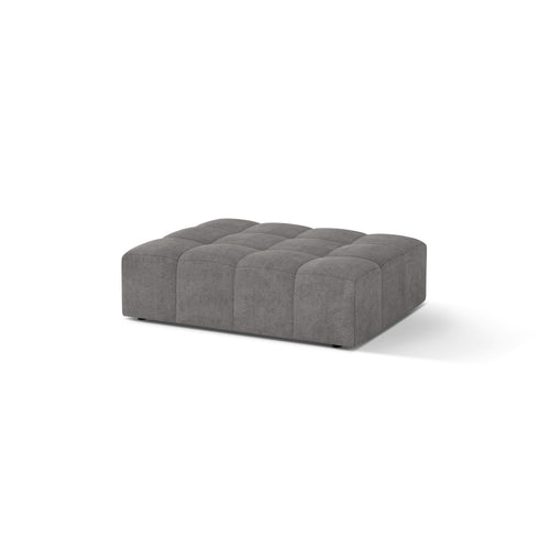 Cosmopolitan Design - Poef Chicago chenille lichtgrijs - 84x102x42cm