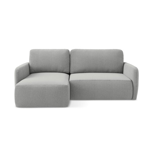 LaMiaSofa hoekbank links Corle - textuurstof - lichtgrijs - 207x148x86
